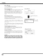 Preview for 58 page of Sanyo PLC--XP200L Owner'S Manual