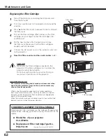 Preview for 62 page of Sanyo PLC--XP200L Owner'S Manual