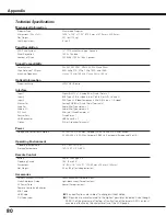 Preview for 80 page of Sanyo PLC--XP200L Owner'S Manual