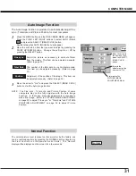 Preview for 31 page of Sanyo PLC-XR70N - 70" Rear Projection TV Owner'S Manual