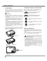 Preview for 6 page of Sanyo PLC-XU300A Owner'S Manual