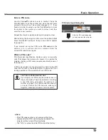 Preview for 19 page of Sanyo PLC-XU300A Owner'S Manual