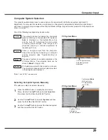 Preview for 29 page of Sanyo PLC-XU300A Owner'S Manual