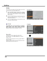 Preview for 44 page of Sanyo PLC-XU300A Owner'S Manual