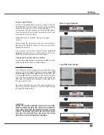 Preview for 49 page of Sanyo PLC-XU300A Owner'S Manual