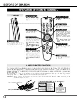 Preview for 14 page of Sanyo PLC XU35 - XGA LCD Projector Owner'S Manual