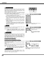 Preview for 36 page of Sanyo PLC XU35 - XGA LCD Projector Owner'S Manual