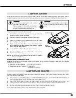 Preview for 39 page of Sanyo PLC XU35 - XGA LCD Projector Owner'S Manual