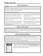 Preview for 3 page of Sanyo PLC-XU50 Service Manual