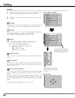 Preview for 42 page of Sanyo PLV-55WM1 Owner'S Manual