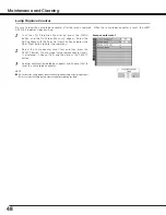 Preview for 48 page of Sanyo PLV-55WM1 Owner'S Manual