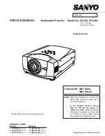 Preview for 1 page of Sanyo PLV-80 Series Service Manual