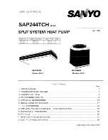 Sanyo SAP244CH Service Manual preview