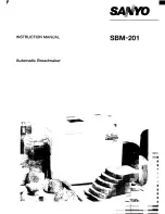 Sanyo SBM-201 Instruction Manual preview