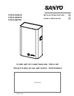Preview for 1 page of Sanyo SPW-W366HH58 Installation Instructions Manual