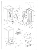 Preview for 2 page of Sanyo SR4433S - Refridgerator 4.4 Cu FTF Parts List