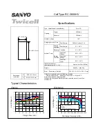 Sanyo Twicell RC-3600HV Specifications preview