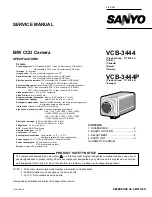 Sanyo VCB-3444 Service Manual preview