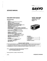 Preview for 1 page of Sanyo VCC-4312P Service Manual