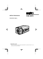 Sanyo VCC-5974 Instruction Manual preview