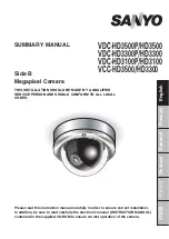 Preview for 1 page of Sanyo VCC-HD3300 Summary Manual