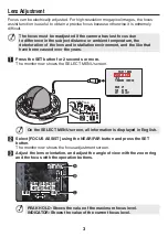 Preview for 4 page of Sanyo VCC-HD3300 Summary Manual