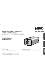 Sanyo VCC-WD8574 Instruction Manual preview