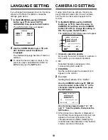 Preview for 14 page of Sanyo VCC-XZ400P Instruction Manual