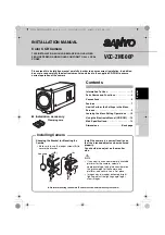 Preview for 1 page of Sanyo VCC-ZM500P Installation Manual