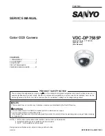 Sanyo VDC-DP7585P Service Manual preview