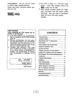 Preview for 2 page of Sanyo VHR-5300 Instruction Manual