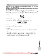 Preview for 237 page of Sanyo VPC-HD1000EX Instruction Manual