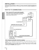 Preview for 6 page of Sanyo VWM-700 Instruction Manual