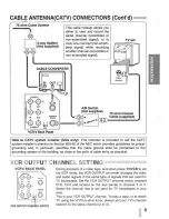 Preview for 9 page of Sanyo VWM-700 Instruction Manual