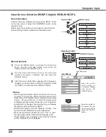 Preview for 30 page of Sanyo XU88 - PLC XGA LCD Projector Owner'S Manual