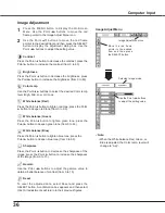 Preview for 36 page of Sanyo XU88 - PLC XGA LCD Projector Owner'S Manual