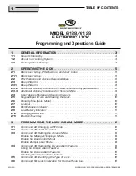 Preview for 2 page of Sargent and Greenleaf 6128 Programming And Operations Manual