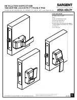 Sargent 7800 Installation Instructions preview