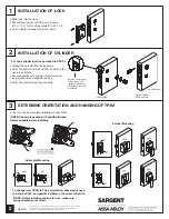 Preview for 2 page of Sargent 7800 Installation Instructions