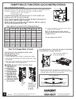 Preview for 4 page of Sargent 7800 Installation Instructions