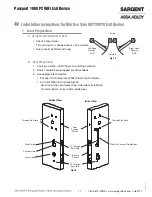 Preview for 17 page of Sargent P2 PASSPORT 1000 Installation Instructions Manual