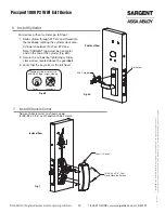 Preview for 20 page of Sargent P2 PASSPORT 1000 Installation Instructions Manual