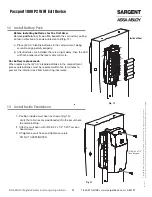 Preview for 24 page of Sargent P2 PASSPORT 1000 Installation Instructions Manual