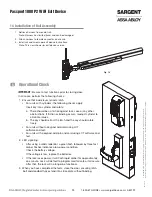 Preview for 25 page of Sargent P2 PASSPORT 1000 Installation Instructions Manual