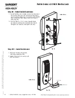 Preview for 13 page of Sargent Profile Series v.S2 Installation Instructions Manual