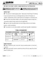 Sarin Energy ML01 Installation Instructions preview