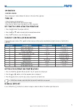 Preview for 5 page of saro LISETTE 100 Operating Instructions Manual