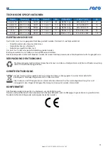 Preview for 11 page of saro LISETTE 100 Operating Instructions Manual