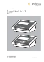 Sartorius Midrics 1 Operating Instructions Manual preview