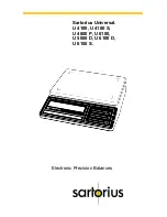 Preview for 1 page of Sartorius U 4100 Instruction Manual